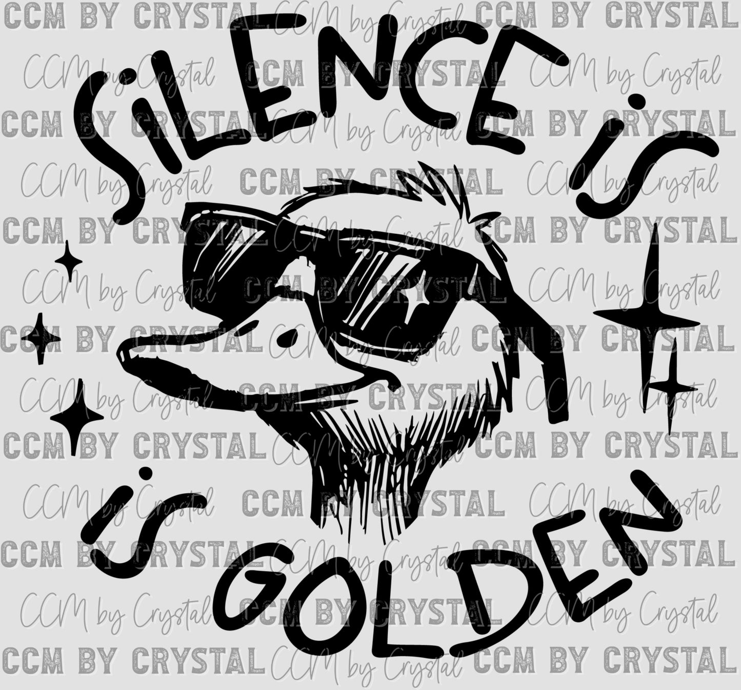 Pocket to Silence is Golden Duct Tape is Silver Black Ready to Press Transfer DTF Transfer Sublimation Transfer