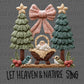 Let Heaven & Nature Sing Christmas Faux Fake Yarn Ready to Press Transfer Instant Peel DTF Transfer Sublimation Transfer