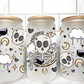 Halloween Skull Overthinker UV Transfer 16oz Libby Glass Can Wrap Ready to Apply