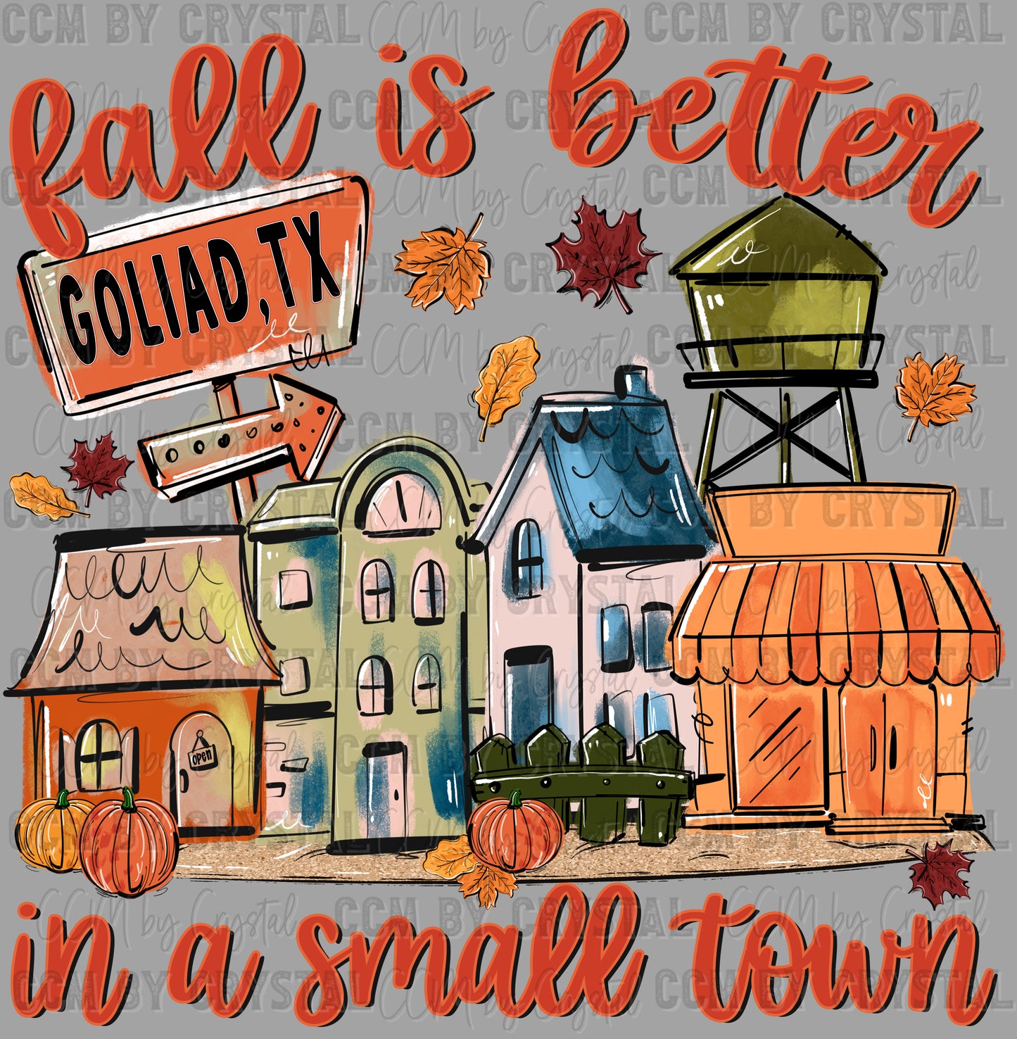 Personalized Fall is Better in a Small Town Ready to Press Transfer DTF Transfer Sublimation Transfer