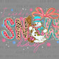 I Need a Snow Day Girly Winter Christmas Ready to Press Instant Peel DTF Transfers Sublimation Transfers