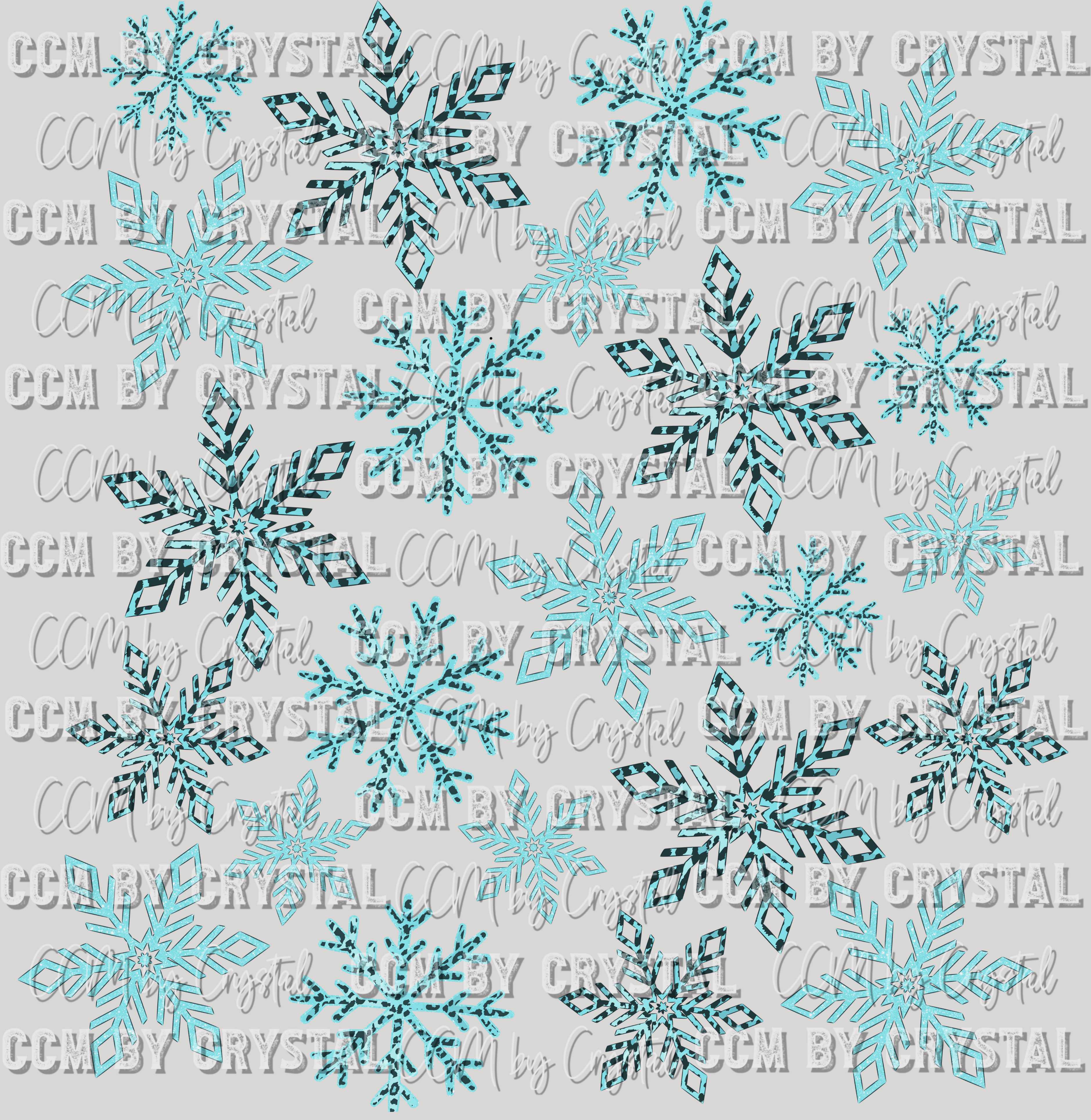 Snowflakes Winter Christmas Ready to Press Transfer β CCMbyCrystal