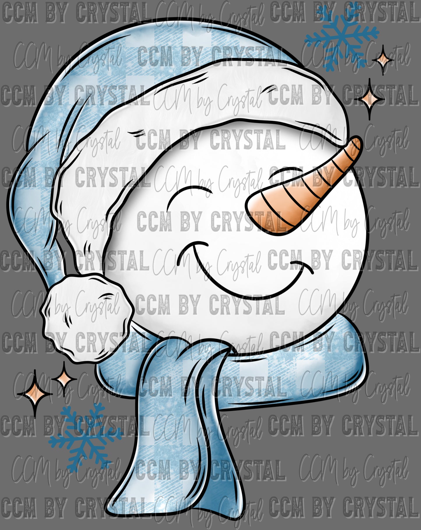 Christmas Winter Snowman Ready to Press Transfer DTF Transfer