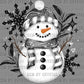 Christmas Winter Snowman Ready to Press Transfer DTF Transfer