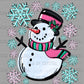 Snowman Snowflakes Winter Christmas Ready to Press Transfer DTF Transfer Sublimation Transfer