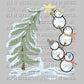 Snowmen Christmas Tree Winter Christmas Ready To Press Transfer DTF Sublimation