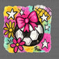 Girly Soccer Ready to Press Instant Peel DTF Transfers Sublimation Transfers