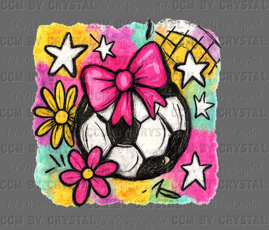 Girly Soccer Ready to Press Instant Peel DTF Transfers Sublimation Transfers