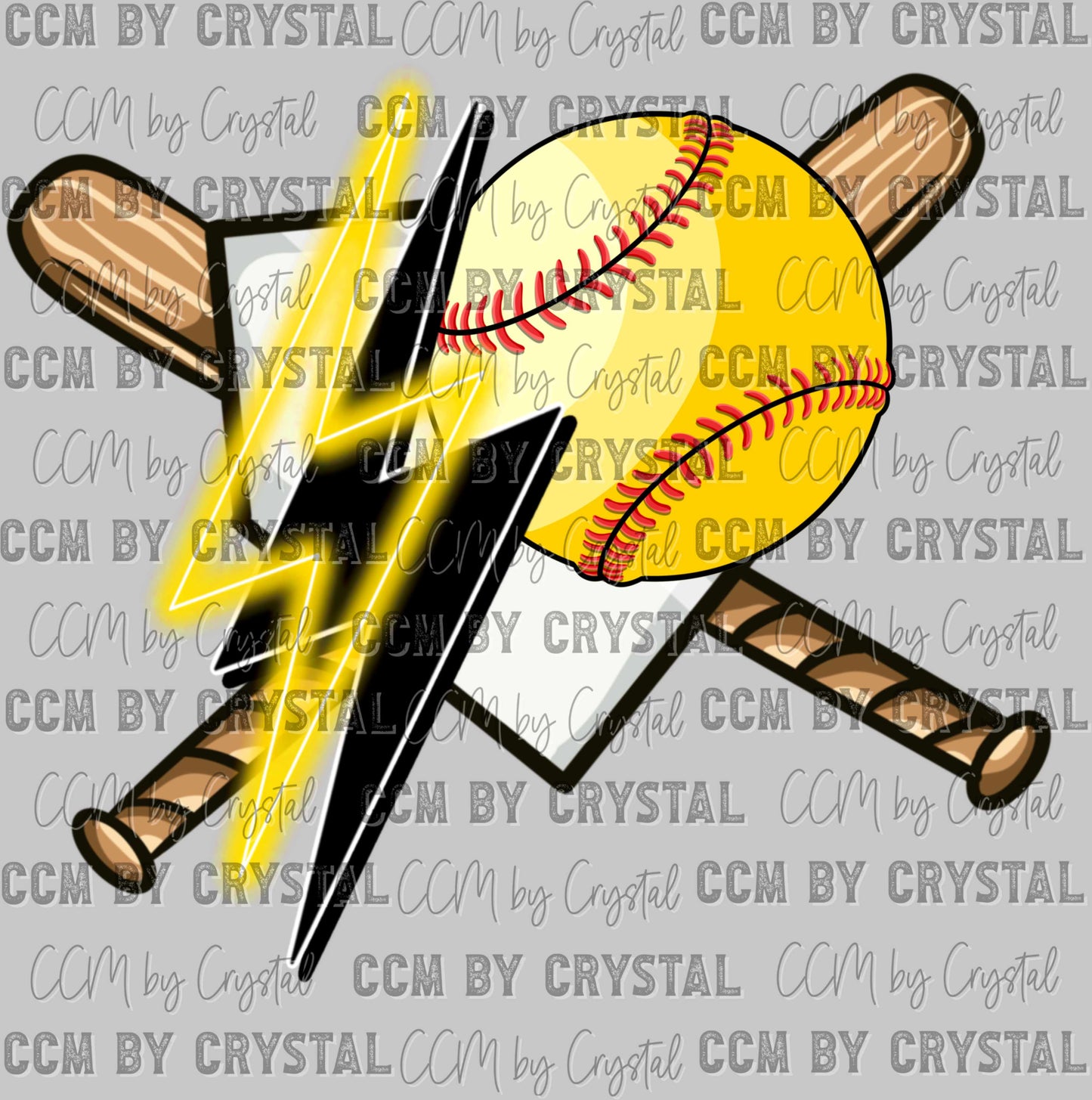 Softball Ready to Press DTF Sublimation Transfer