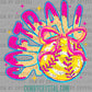 Softball Drip Ice Cream Ready to Press Transfer DTF Transfer Sublimation Transfer