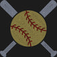 Baseball Softball Bats 11" Spangle Transfer Bling Ready to Press Transfer Sparkle Transfer