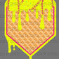 Softball Cone Ice Cream Drip Ready to Press Transfer DTF Transfer Sublimation Transfer