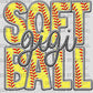 Softball Gigi Faux Embroidery Ready to Press Transfer DTF Transfer Sublimation Transfer