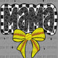 Softball Mama Checkered Ready to Press Transfer DTF Transfer Sublimation Transfer