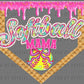 Softball Mama Ice Cream Drip Ready to Press Transfer DTF Transfer Sublimation Transfer