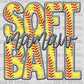 Softball Mamaw Faux Embroidery Ready to Press Transfer DTF Transfer Sublimation Transfer