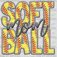 Softball Mom Faux Embroidery Ready to Press Transfer DTF Transfer Sublimation Transfer