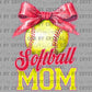 Softball Mom Ready to Press Transfer DTF Transfer Sublimation Transfer
