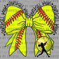 Softball Mom Bow Ready to Press Transfer DTF Transfer Sublimation Transfer