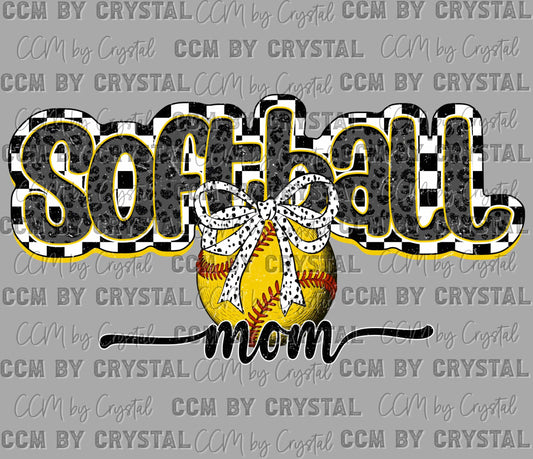 Softball Mom Ready to Press Transfer DTF Transfer Sublimation Transfer