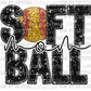 Game Day Softball Mom Faux Sequins Faux Embroidery Ready to Press Transfer