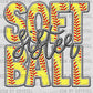 Softball Sister Faux Embroidery Ready to Press Transfer DTF Transfer Sublimation Transfer