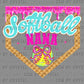 Softball Nana Drip Ice Cream Ready to Press Transfer DTF Transfer Sublimation Transfer