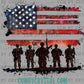 Soldiers USA Flag Ready to Press Transfer DTF Transfer Sublimation Transfer