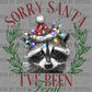 Christmas Sorry Santa I've Been Feral Ready to Press Transfer DTF Transfer Sublimation Transfer
