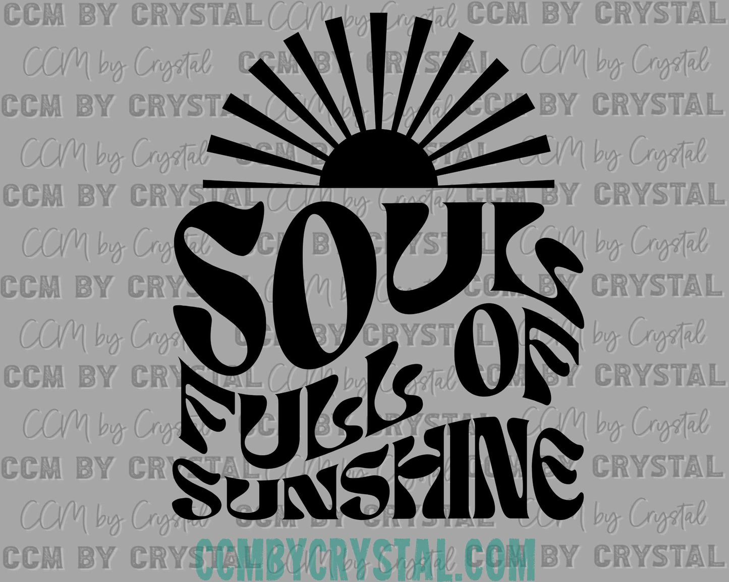 Soul Full of Sunshine Summer Clean Ready to Press Transfer DTF Transfer Sublimation Transfer