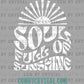 Distressed Soul Full of Sunshine Summer Ready to Press Transfer DTF Transfer