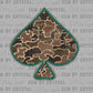 Camo Spade Western Rodeo Ready to Press Instant Peel DTF Transfers Sublimation Transfers