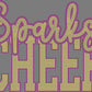 Sparks Cheer 2-Color Approximately 11" wide Spangle Transfer