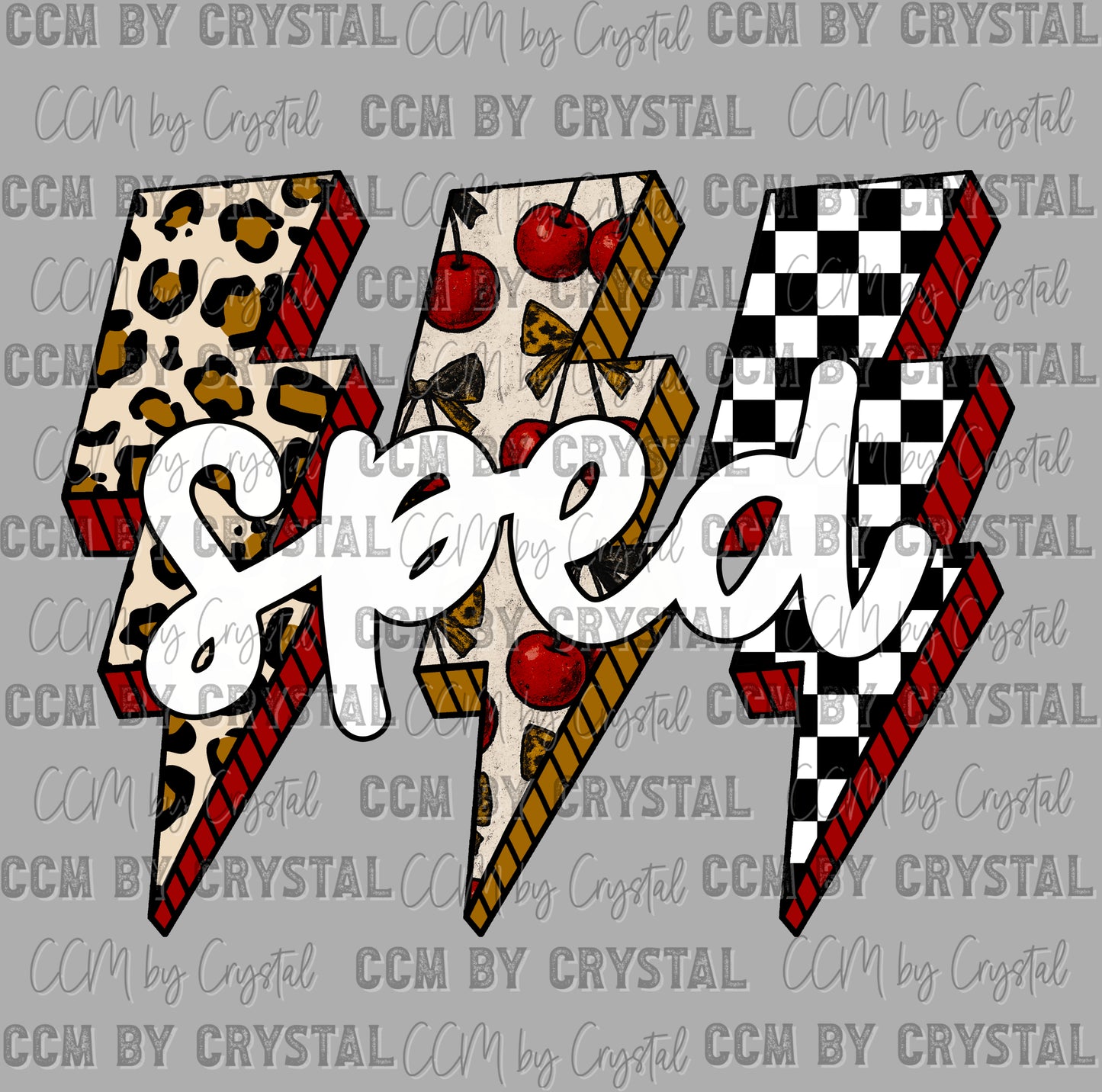 Sped Teacher Leopard Lightning Bolts Ready to Press DTF Transfers Sublimation Transfers