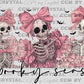 Spooky Season Skeletons Black Halloween Ready to Press Transfer DTF Transfer Sublimation Transfer