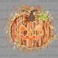 Pumpkin Jack O Lantern Fall Thanksgiving Ready to Press Transfer DTF Transfer Sublimation Transfer