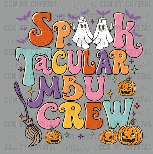 Spooktacular Mom Baby Unit Distressed Ready to Press Transfer DTF Transfer Sublimation Transfer