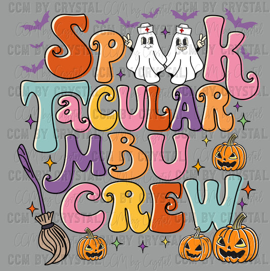 Spooktacular Mom Baby Unit Halloween Ready to Press Transfer DTF Transfer Sublimation Transfer