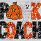 Spooky Coach Faux Embroidery Faux Sequins Halloween Fall Ready to Press Transfer