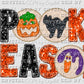 Spooky Season Faux Sequins Faux Embroidery Fall Halloween Ready to Press Transfer