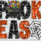 Spooky Season Faux Sequins Faux Embroidery Fall Halloween Ready to Press Transfer