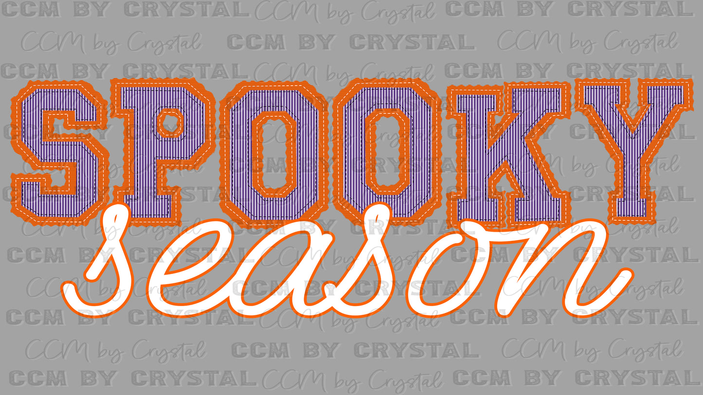 Spooky Season Halloween Seersucker Ready to Press Transfer DTF Transfer Sublimation Transfer