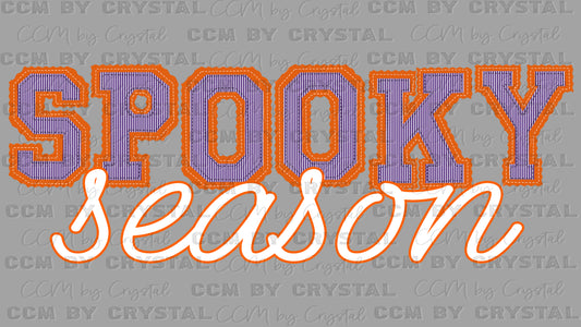 Spooky Season Halloween Seersucker Ready to Press Transfer DTF Transfer Sublimation Transfer