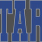 Stars 11"X6" 2-Color Ready to Press Spangle Transfer Bling Transfer Sparkle Transfer