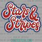 Stars and Stripes Fourth of July 4th Patriotic Ready to Press Transfer DTF Transfer Sublimation Transfer