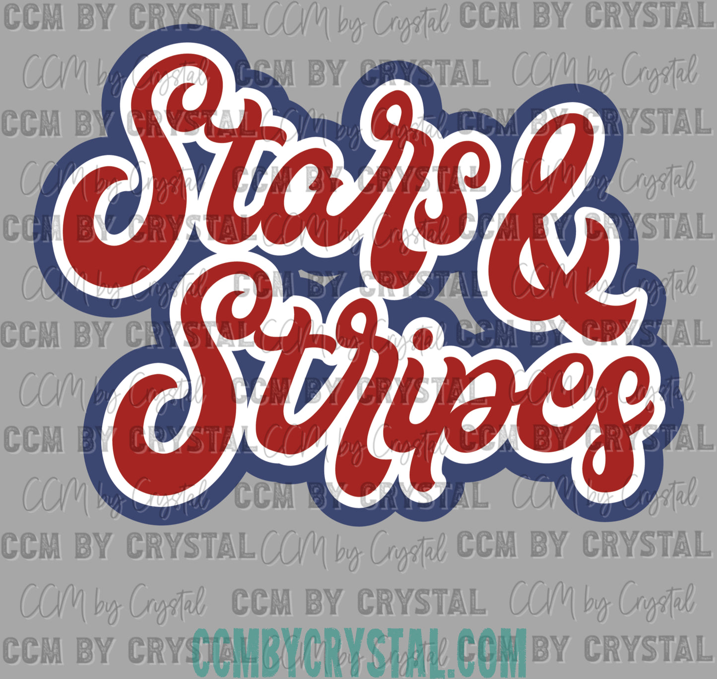 Stars and Stripes Fourth of July 4th Patriotic Ready to Press Transfer DTF Transfer Sublimation Transfer
