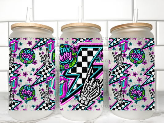 Stay Pretty UV Transfer 16oz Libby Glass Can Wrap Ready to Apply