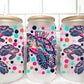 Stay Salty Sea Turtles Summer UV Transfer 16oz Libby Glass Can Wrap Ready to Apply