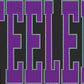 Steelers 2-Color Approximately 11" wide Spangle Transfer