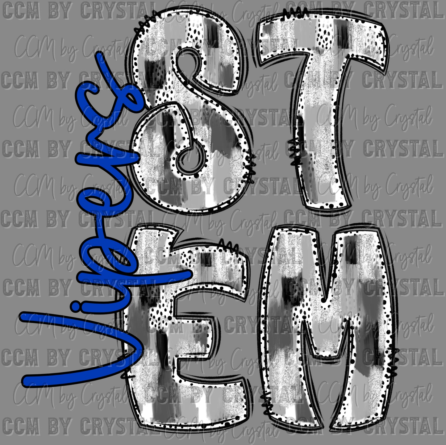 Victoria Stem Vipers Ready to Press Transfer DTF Transfer Sublimation Transfer